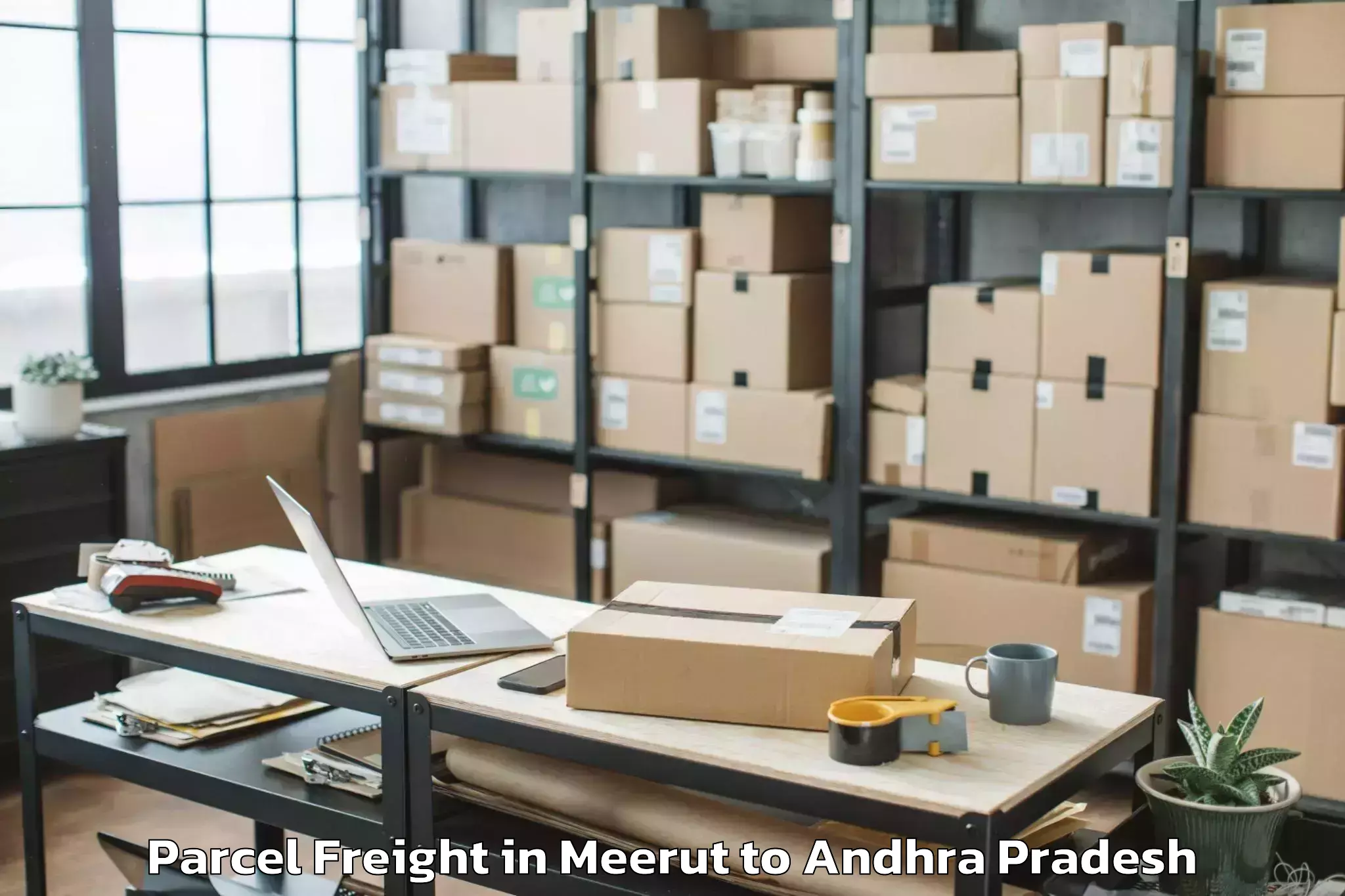 Book Your Meerut to Etikoppaka Parcel Freight Today